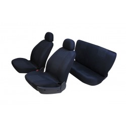 Capa Banco Baixo Universal Malha Preto Kit 6 pç Capa Banco Baixo Universal Malha Preto Kit 6 pç